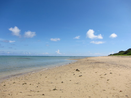 宮古島の砂浜